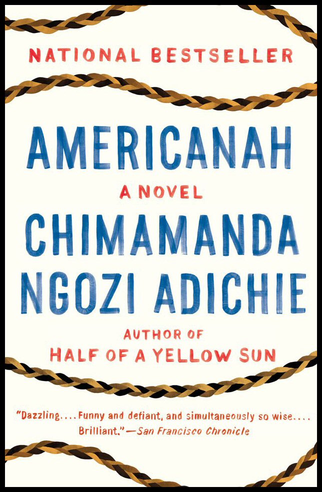 Book cover for "Americanah"