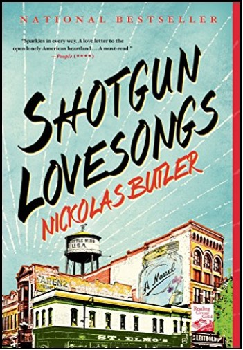 Book cover for "Shotgun Lovesongs"