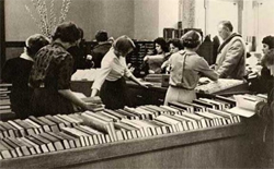 Library Circulation Desk circa 1960