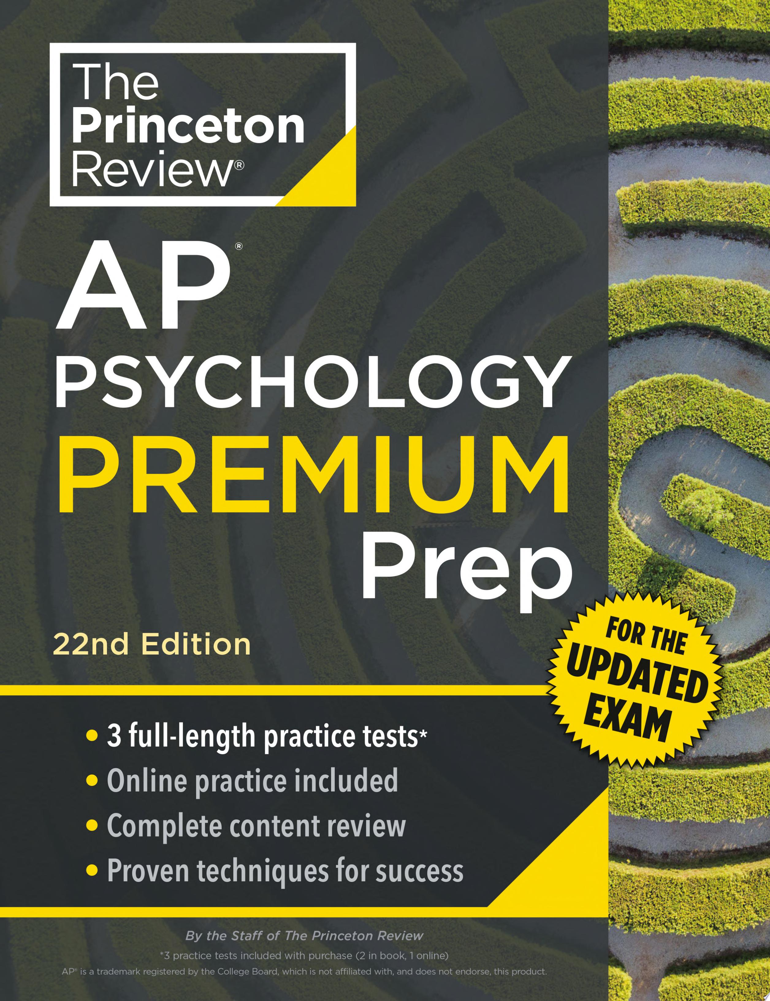 Image for "Princeton Review AP Psychology Premium Prep, 22nd Edition"