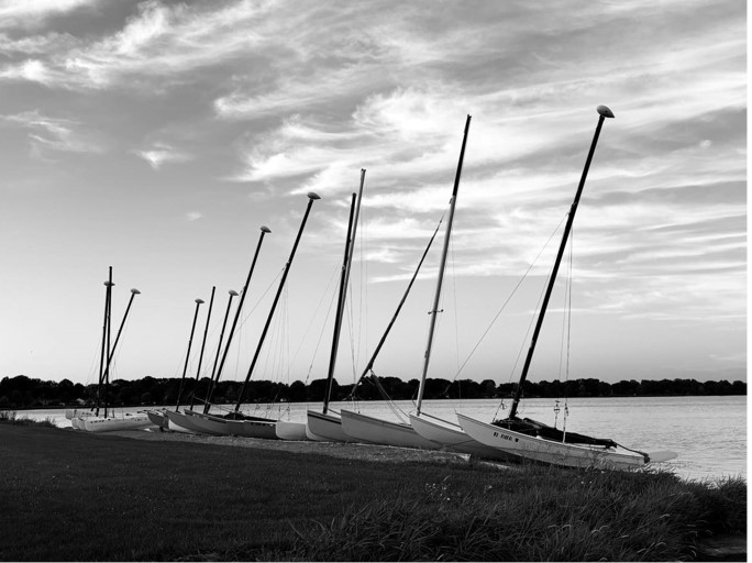 Windy Day on the Bay by Ula Klein