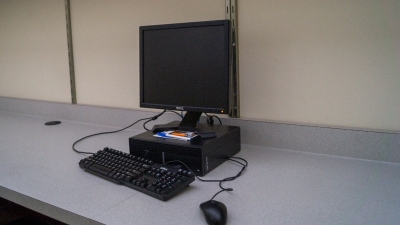 Family Computer in Multipurpose Room