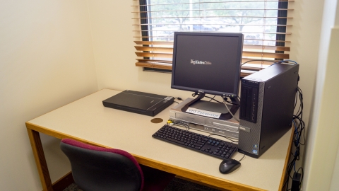 Photo of Oshkosh Public Library Digitization Station on 2nd Floor