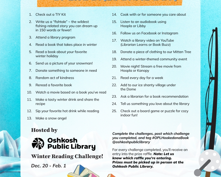 Instagram activities for Winter Reading